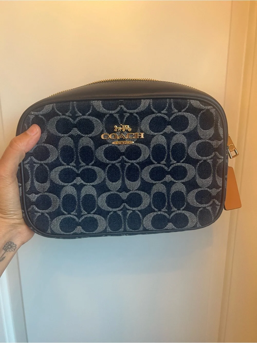 Coach Demin Camera Bag with small cherry charm (see photo) - Picture 2 of 5
